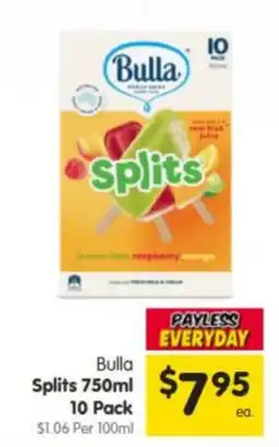 Spar Bulla Splits offer