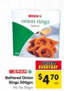 Spar SPAR onion rings battered offer
