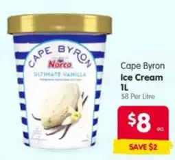 Spar Cape Byron Ice Cream offer