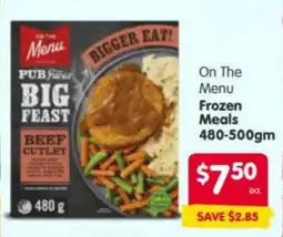 Spar On The Menu Pub Faves Big Feast Beef Cutlet offer