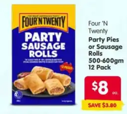 Spar Four 'N Twenty Party Sausage Rolls offer