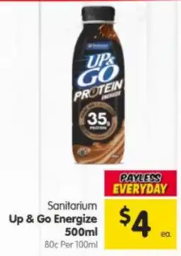 Spar Sanitarium Up & Go Energize offer