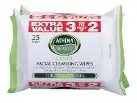 ePharmacy Athena Facial Wipes Sensitive 3 Pack offer