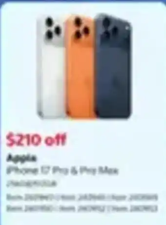 Costco Apple iPhone 17 Pro & Pro Max offer