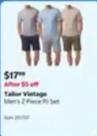 Tailor Vintage Men's 2 Piece PJ Set
