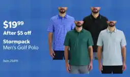 Costco Stormpack Men's Golf Polo offer