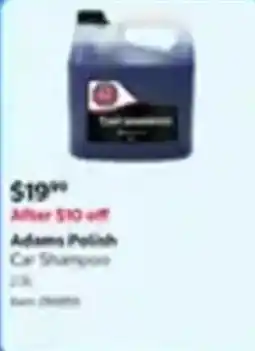Costco Adams Polish Car Shampoo offer