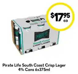 Drakes Pirate Life South Coast Crisp Lager offer