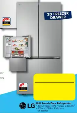 The Good Guys LG 589L French Door Refrigerator offer