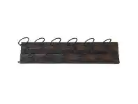 LivingStyles Leighton Solid Timber and Metal Wall Mounted Wine Rack offer