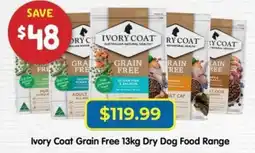 PetO Ivory Coat Grain Free Dry Dog Food Range offer