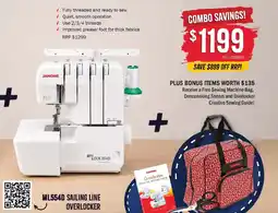 Janome Janome ML554D Sailing Line Overlocker offer