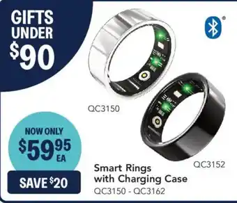 Smart Rings with Charging Case