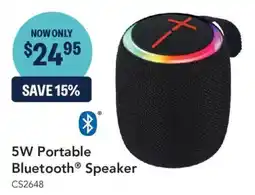 Jaycar Electronics 5W Portable Bluetooth® Speaker offer