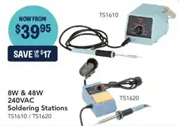 Jaycar Electronics Soldering Stations TS1610 / TS1620 offer