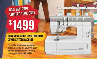 Janome CoverPro 3000 Professional Cover Stitch Machine