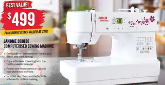 Janome DC1030 Computerised Sewing Machine