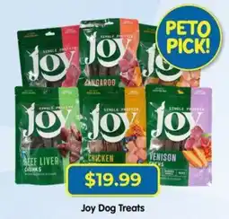 PetO Joy Dog Treats offer