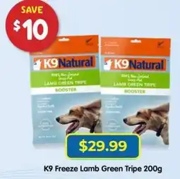 PetO K9 Natural Lamb Green Tripe Booster offer