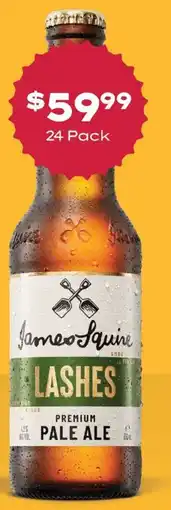 Thirsty Camel James Squire Lashes Premium Pale Ale offer