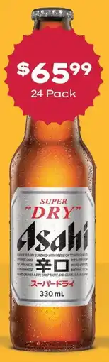 Thirsty Camel Asahi Super Dry offer