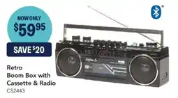 Jaycar Electronics Retro Boom Box with Cassette & Radio offer