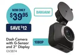 Jaycar Electronics Dash Camera with G-Sensor and 2" Display QV3874 offer
