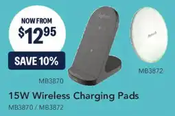 Jaycar Electronics 15W Wireless Charging Pads offer