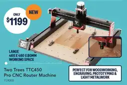 Jaycar Electronics Two Trees TTC450 Pro CNC Router Machine offer