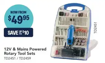 12V & Mains Powered Rotary Tool Sets