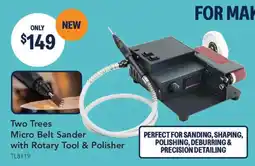 Jaycar Electronics Two Trees Micro Belt Sander with Rotary Tool & Polisher offer