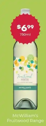 Thirsty Camel McWilliam's Fruitwood White offer