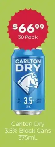 Thirsty Camel Carlton Dry 3.5% Block Cans offer