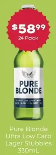 Thirsty Camel Pure Blonde Ultra Low Carb Lager Stubbies offer