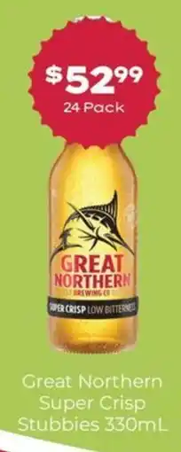 Thirsty Camel Great Northern Super Crisp Stubbies offer