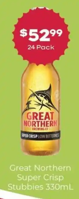 Thirsty Camel Great Northern Super Crisp Stubbies offer