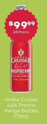 Thirsty Camel Vodka Cruiser Wild Raspberry offer