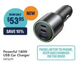 Jaycar Electronics Powerful 140W USB Car Charger offer