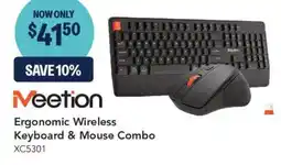 Jaycar Electronics Meetion Ergonomic Wireless Keyboard & Mouse Combo offer
