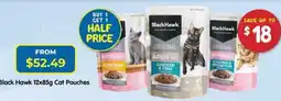 PetO Black Hawk 12x85g Cat Pouches offer