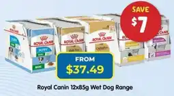 PetO Royal Canin 12x85g Wet Dog Range offer