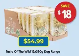 PetO Taste Of The Wild Dog Range offer