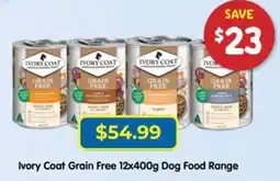 PetO Ivory Coat Grain Free Dog Food Range offer