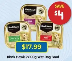 PetO Black Hawk 9x100g Wet Dog Food offer