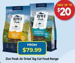 PetO Ziwi Peak Air Dried Cat Food Range offer