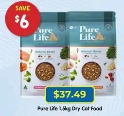 PetO Pure Life 1.5kg Dry Cat Food offer