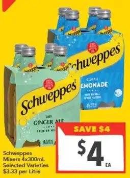 Supa Valu Schweppes Mixers offer
