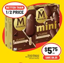 Supa Valu Streets Magnum Ice Cream 4-6 Pack offer