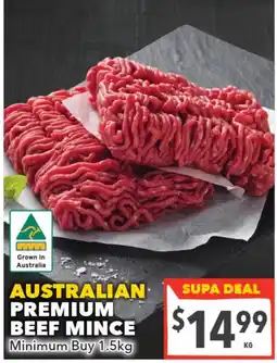 Supa Valu Australian Premium Beef Mince offer