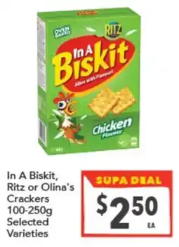 Supa Valu In A Biskit Ritz Crackers offer